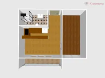 Pronájem bytu 2+kk, Brno - Starý Lískovec, Bosonožská, 35 m2