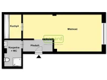 Pronájem bytu 1+kk, Praha - Holešovice, Pplk. Sochora, 41 m2