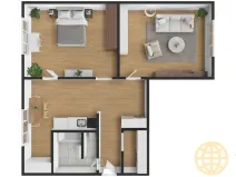Prodej bytu 2+1, Tábor, Kpt. Jaroše, 64 m2