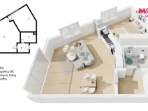 Prodej bytu 2+kk, Praha - Střížkov, Střížkovská, 65 m2
