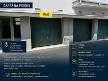 Prodej garáže, Praha - Braník, Za mlýnem, 19 m2