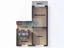 Prodej bytu 2+1, Ostrava, Jižní, 51 m2