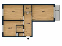 Pronájem bytu 2+1, Ostrava, Lumírova, 62 m2