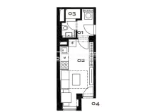 Prodej bytu 1+kk, Praha - Holešovice, Vinařská, 19 m2