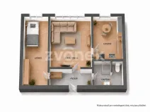 Prodej bytu 2+1, Zlín, Budovatelská, 45 m2