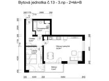 Prodej bytu 2+kk, Lanškroun, Vančurova, 59 m2