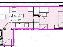 Pronájem bytu 2+kk, Plzeň, Klatovská třída, 37 m2