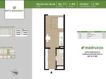 Prodej bytu 1+kk, Mariánské Lázně, Husova, 29 m2