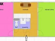 Prodej bytu 2+1, Úpice, Sládkova, 54 m2