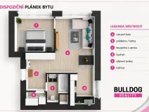 Prodej bytu 2+kk, Praha - Lhotka, Zálesí, 45 m2