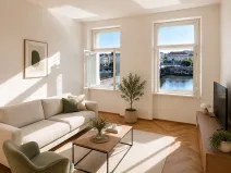 Pronájem bytu 2+kk, Praha - Smíchov, Hořejší nábřeží, 48 m2