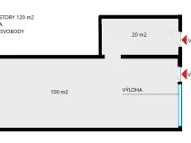 Pronájem obchodního prostoru, Žatec, náměstí Svobody, 100 m2