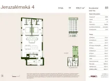 Prodej bytu 3+kk, Praha, Jeruzalémská, 95 m2