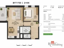 Prodej bytu 2+kk, Plzeň - Jižní Předměstí, Železná, 58 m2