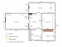 Pronájem ordinace, Praha - Staré Město, Národní, 72 m2