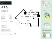 Prodej bytu 3+kk, Praha - Komořany, Okružní, 77 m2