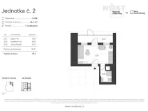 Prodej bytu 1+kk, Praha - Kyje, Vajgarská, 15 m2