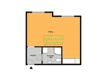 Pronájem bytu 1+kk, Brno - Staré Brno, Křížkovského, 26 m2