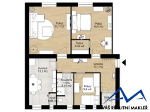 Prodej bytu 3+1, Ostrava, náměstí Msgre Šrámka, 93 m2