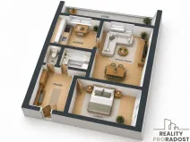 Prodej bytu 2+1, Bílina, Aléská, 48 m2