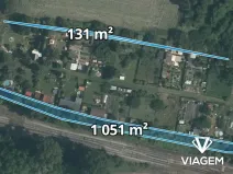 Prodej zahrady, Černčice, 1182 m2