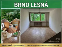 Prodej bytu 2+1, Brno, Nezvalova, 56 m2