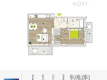 Pronájem bytu 2+kk, Horoměřice, T. G. Masaryka, 55 m2