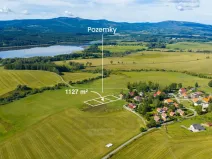 Prodej pozemku pro bydlení, Horní Planá - Pernek, Maňava, 1127 m2