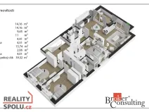 Pronájem bytu 4+kk, Hradec Králové - Nový Hradec Králové, Buková, 149 m2