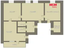Pronájem kanceláře, Ledeč nad Sázavou, Husovo náměstí, 85 m2