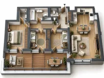 Prodej bytu 4+kk, Praha - Košíře, Naskové, 106 m2