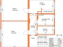 Pronájem bytu 2+1, Ostřešany, Družstevní, 69 m2