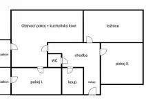 Prodej bytu 4+kk, Dolní Třebonín, 83 m2