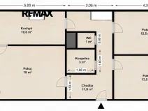 Prodej bytu 3+1, Praha - Stodůlky, Borovanského, 73 m2