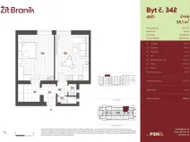 Prodej bytu 2+kk, Praha, Ke Krči, 54 m2