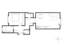 Prodej bytu 2+kk, Praha - Holešovice, Dělnická, 51 m2