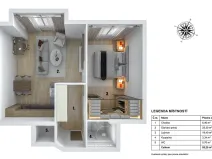Pronájem bytu 2+kk, Praha - Nové Město, Novomlýnská, 57 m2