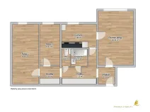 Prodej bytu 3+1, Hluboká nad Vltavou, Nerudova, 71 m2