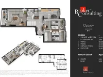 Prodej bytu 3+1, Praha - Chodov, Nad Opatovem, 73 m2
