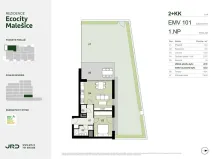 Prodej bytu 2+kk, Praha - Malešice, Univerzitní, 52 m2