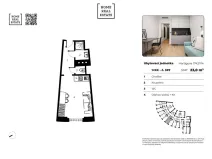 Prodej bytu 1+kk, Praha - Žižkov, Hartigova, 23 m2