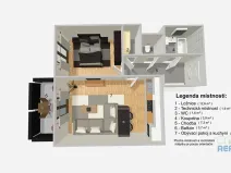 Prodej bytu 2+kk, Praha - Modřany, Kolmanova, 54 m2