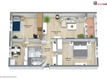 Prodej bytu 3+1, Ostrov, Májová, 69 m2
