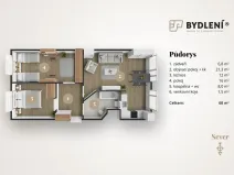Pronájem bytu 3+1, Most, Javorová, 68 m2
