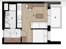 Prodej bytu 1+kk, Praha, Arnošta Staňka, 7769 m2
