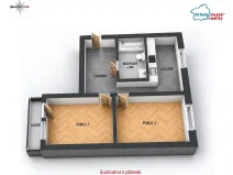 Prodej bytu 2+1, Praha - Záběhlice, Práčská, 52 m2