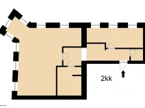 Pronájem bytu 2+kk, Písek, Velké náměstí, 92 m2