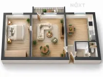Prodej bytu 2+1, Rožnov pod Radhoštěm, Vítězná, 43 m2