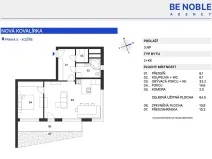 Pronájem bytu 2+kk, Praha - Košíře, Musílkova, 65 m2