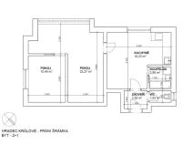 Prodej bytu 1+1, Hradec Králové - Pražské Předměstí, Fráni Šrámka, 68 m2